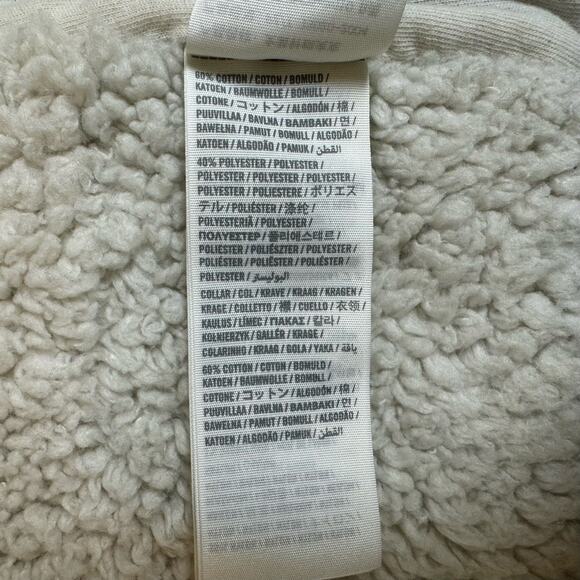 Abercrombie Sherpa Lined Jacket Womens Cozy Indie Sleaze Moose Y2K 90s Retro - Picture 10 of 13